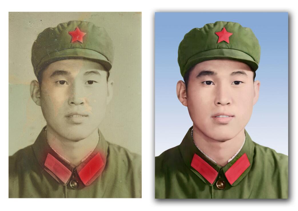 峪泉镇破损照片修复-18